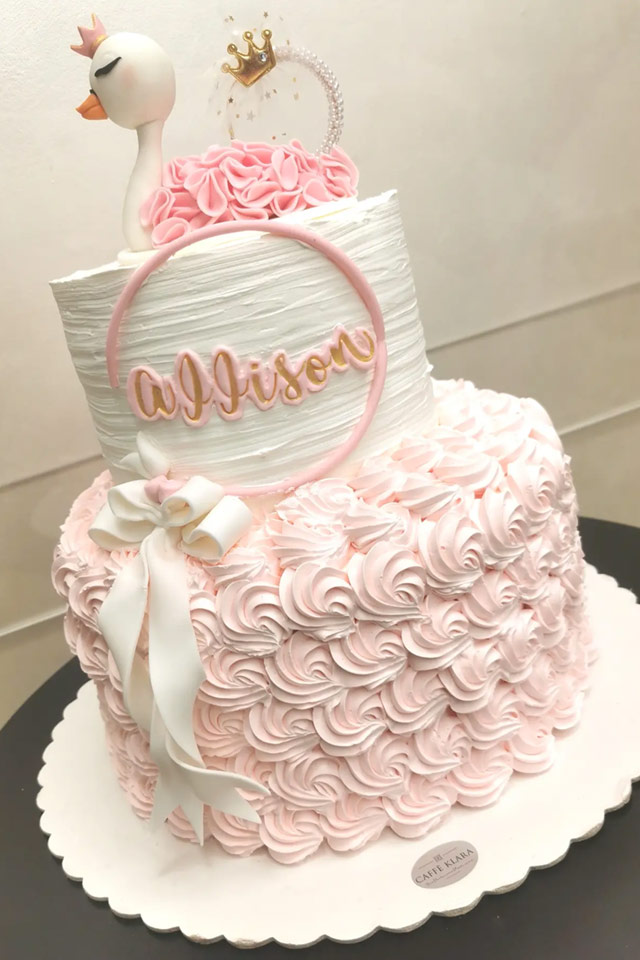 Torta con Panna Rosa Caffè Klara